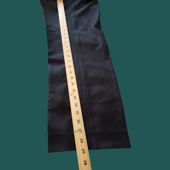 Royal Pinstripe Dress Pants Wool Blend  Formal  Mid-Rise Black Size 30/40 - Picture 10 of 16